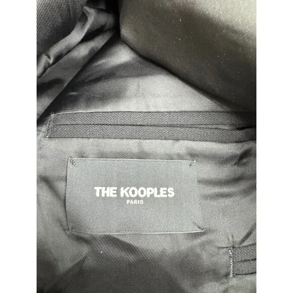 The Kooples Black One Button Tuxedo Suit Jacket Mens Size 36